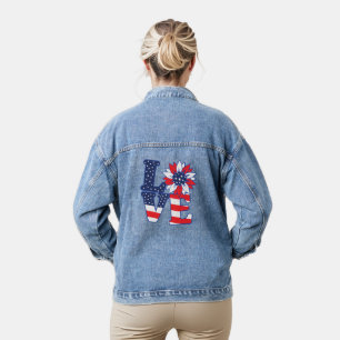 Chaqueta Vaquera Afección por amor norteamericano