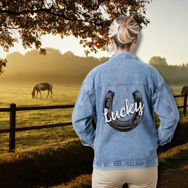 Chaqueta Vaquera Afortunada Horseshoe (Subido por el creador)