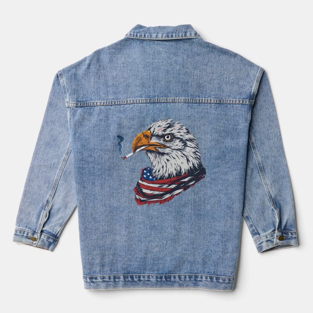 Chaqueta Vaquera Águila americana (Reverso )