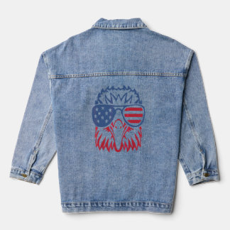 Chaqueta Vaquera Águila Patriótica Estadounidense 4 de julio Bander