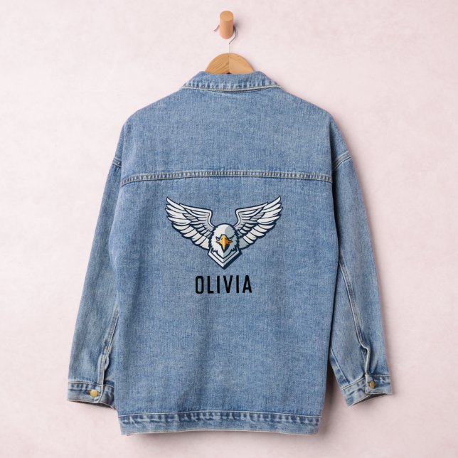 Chaqueta Vaquera Alas de Águila Personalizadas (Hangar)