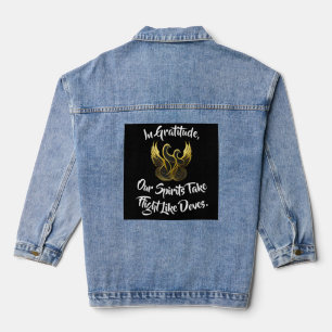 Chaqueta Vaquera "Alas Doradas de Gratitud"