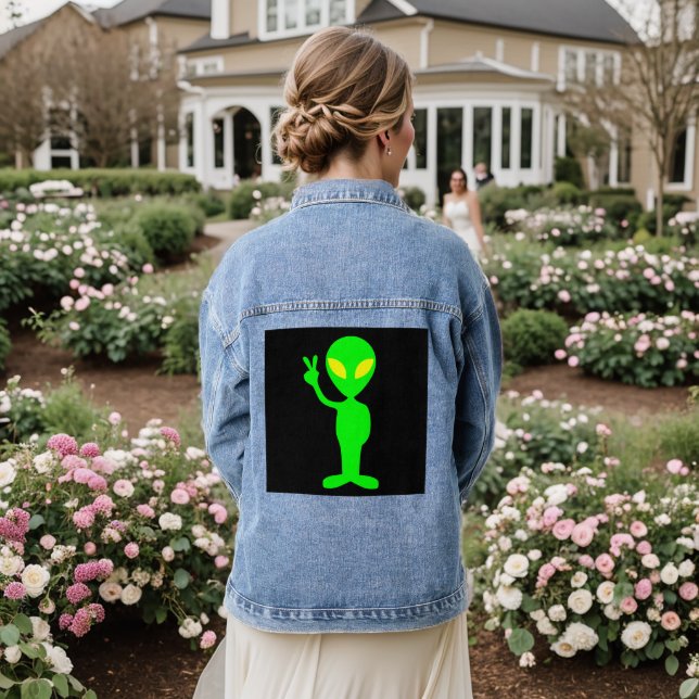 CHAQUETA VAQUERA ALIEN PEACE DENIM JEAN JACKET (Reverso Boda)