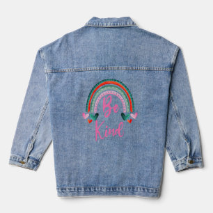 Chaqueta Vaquera Amabilidad Mensaje positivo del arco iris - Sé ama
