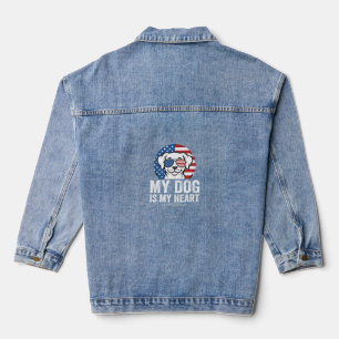 Chaqueta Vaquera Amante de los Perros Mi Perro Es Mi Corazón