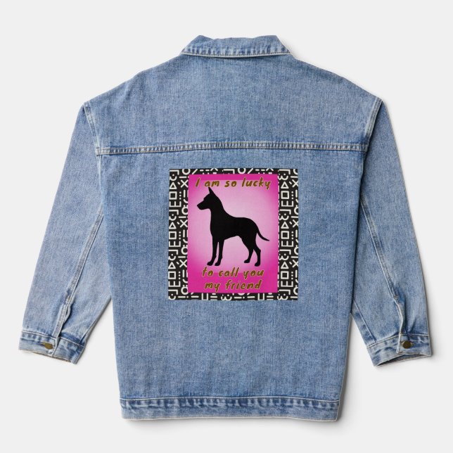 Chaqueta Vaquera amante de mascotas (Reverso )