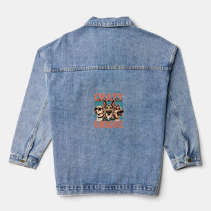 Chaqueta Vaquera Amante de Perro Único Loco