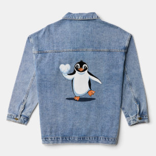 Chaqueta Vaquera Amante de Pingüinos Lindos