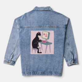 Chaqueta Vaquera Amantes de gatos gato esmoquin 