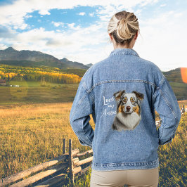 Chaqueta Vaquera Amar a mi australiano Jean Jacket