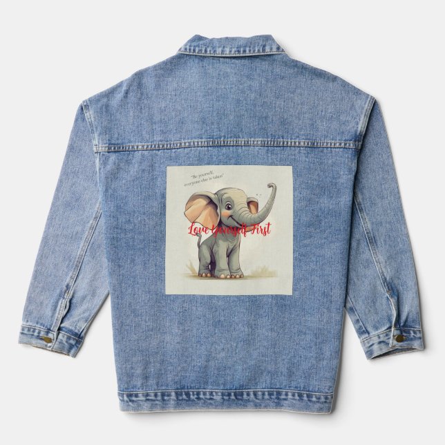 Chaqueta Vaquera Amar a ti misma primera mujer de Denim Jacket (Reverso )