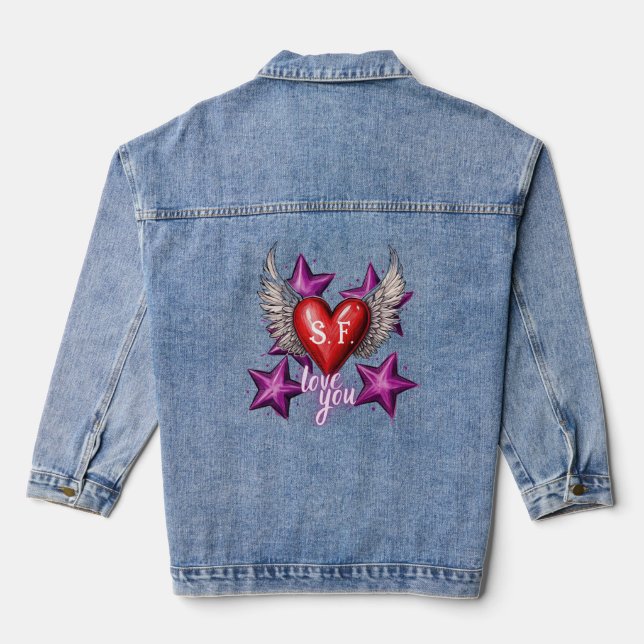 Chaqueta Vaquera Amar a tu Personalizado Denim Jacket (Reverso )