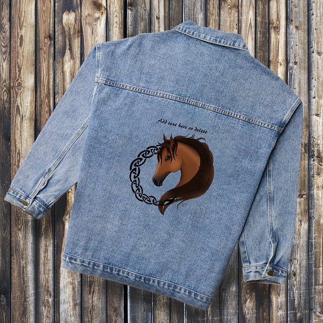 Chaqueta Vaquera Amarillo del caballo marrón celta (Subido por el creador)