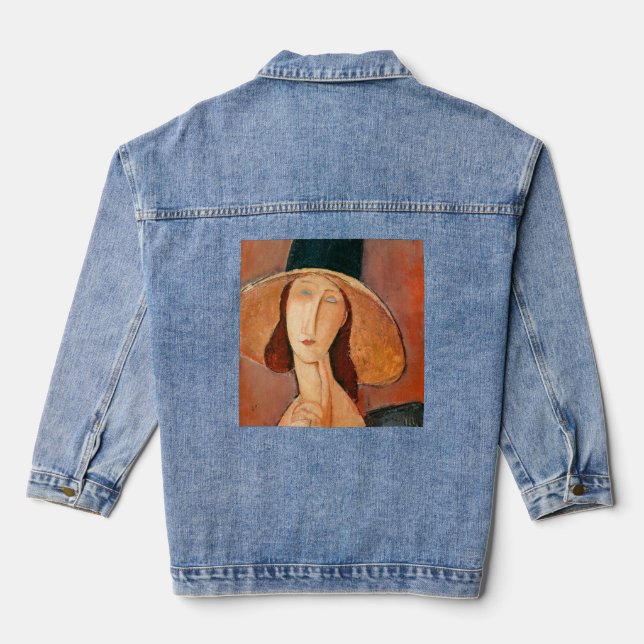 Chaqueta Vaquera Amedeo Modigliani - Jeanne Hebuterne en gran Gorra (Reverso )