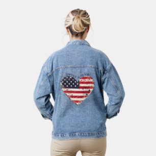 Chaqueta Vaquera América Patriótica está en mi corazón