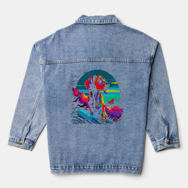 Chaqueta Vaquera Amo a Dachshunds (Reverso )