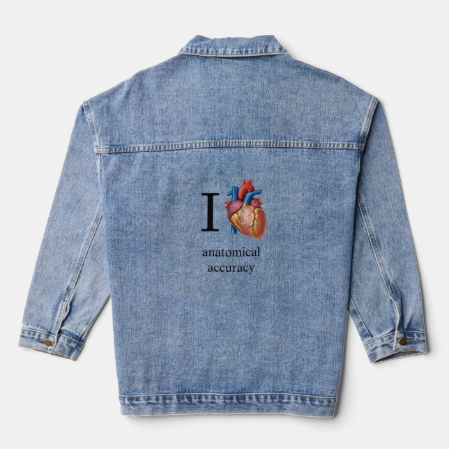Chaqueta Vaquera Amo la precisión anatómica  (Reverso )