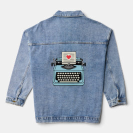 Chaqueta Vaquera Amo mi máquina de escribir