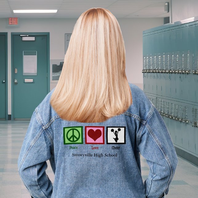 Chaqueta Vaquera Amo por la Paz Alegre Personalizado Alegre (Subido por el creador)