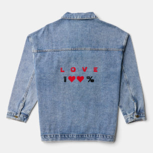 Chaqueta Vaquera Amor de texto Denim Jacket