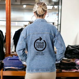 Chaqueta Vaquera Añadir su propio logotipo e información comercial 