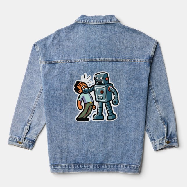 Chaqueta Vaquera Angry Robot (Reverso )