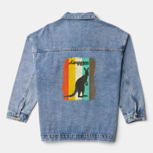 Chaqueta Vaquera Animal de la cultura vintage de Kangaroo Retro 70