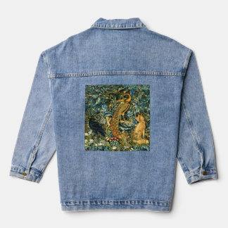 Chaqueta Vaquera ANIMALES FORESTALES, RAVEN, FOX, PEACOCK Blue Gree