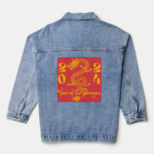 Chaqueta Vaquera Año del Dragón de Oro