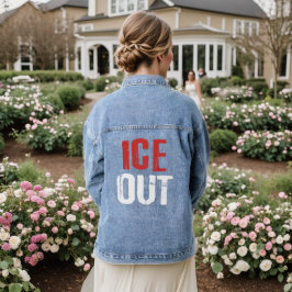 Chaqueta Vaquera Anti ICE Out Political Activism Protest