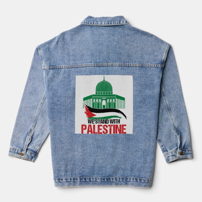 Chaqueta Vaquera Apoyamos a Palestina (Reverso )