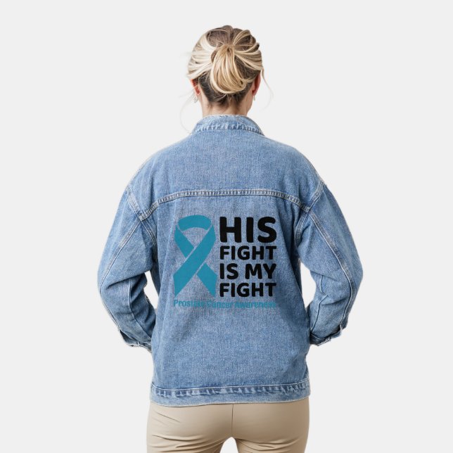 Chaqueta Vaquera Apoyo al cáncer de próstata - Su lucha es mi lucha (Modelo)