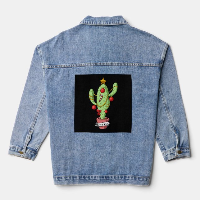 Chaqueta Vaquera Árbol Cactus navidades (Reverso )