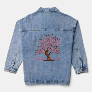Chaqueta Vaquera Árbol de flores Pink Tu B'Shevat