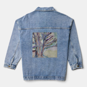 Chaqueta Vaquera Árboles abstractos
