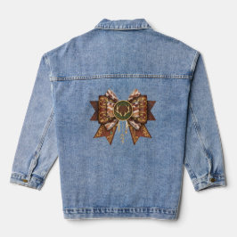 Chaqueta Vaquera arco de ciervo estilo coqueta