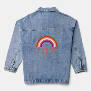 Chaqueta Vaquera Arcoiris de orgullo lésbico
