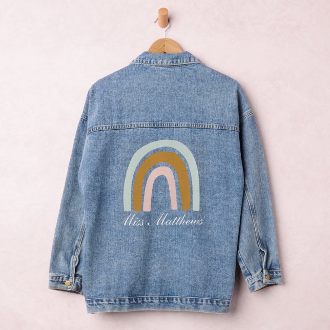 Chaqueta Vaquera Arcoíris de Profesor Personalizado (Hangar)