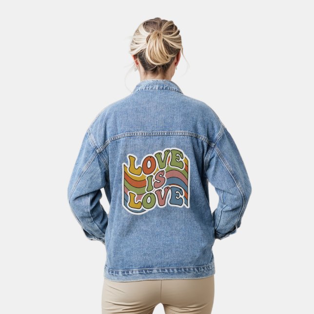 Chaqueta Vaquera  Arcoíris "El amor es amor" (Modelo)