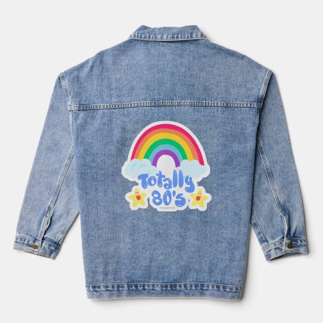 Chaqueta Vaquera Arcoiris total de los años 80 (Reverso )