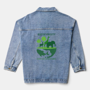 Chaqueta Vaquera Armonía de la Biodiversidad Gris