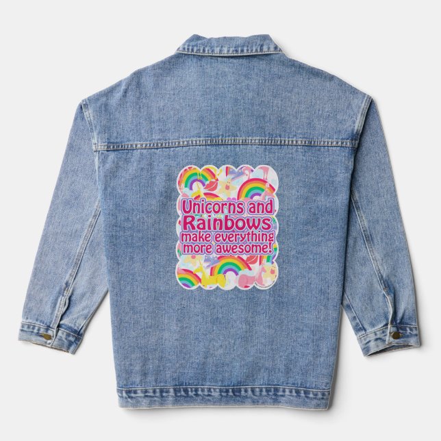 Chaqueta Vaquera Arte con el logo de Neon 80 (Reverso )