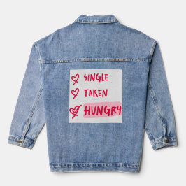 Chaqueta Vaquera Arte de citas de relación divertidas, soltero ocup