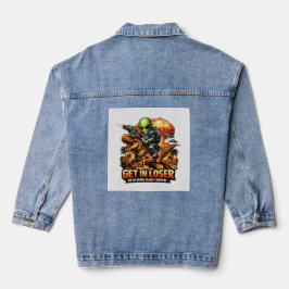 Chaqueta Vaquera Arte divertido de meme de ciencia ficción fantásti