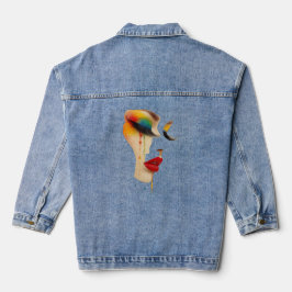 Chaqueta Vaquera Arte Lágrimas de Arcoíris