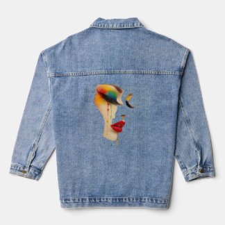 Chaqueta Vaquera Arte Lágrimas de Arcoíris