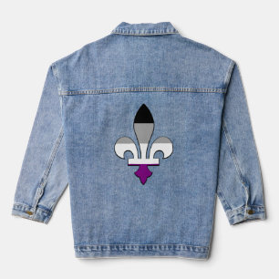 Chaqueta Vaquera Asexualidad orgullo fleur-de-lis