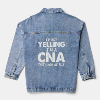 Chaqueta Vaquera Asistente de Enfermería Certificada de Cna Yelling