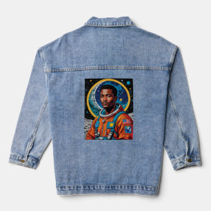 Chaqueta Vaquera Astronauta afrofuturista Hero Art Tee