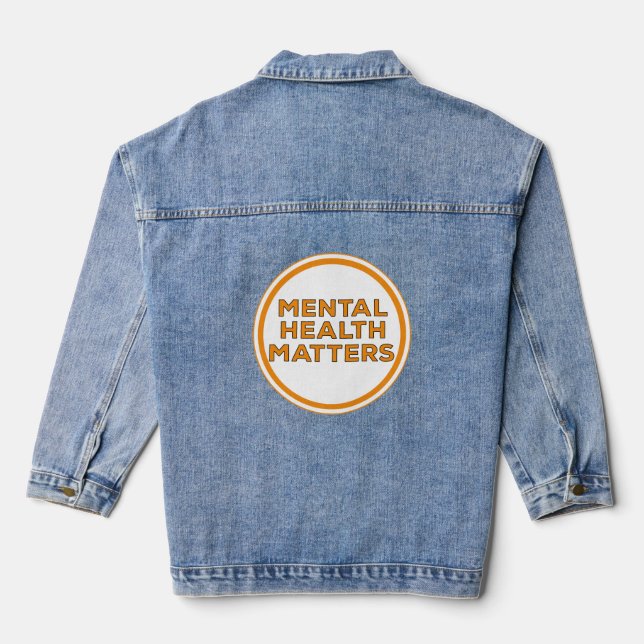 Chaqueta Vaquera Asuntos de salud mental (Reverso )